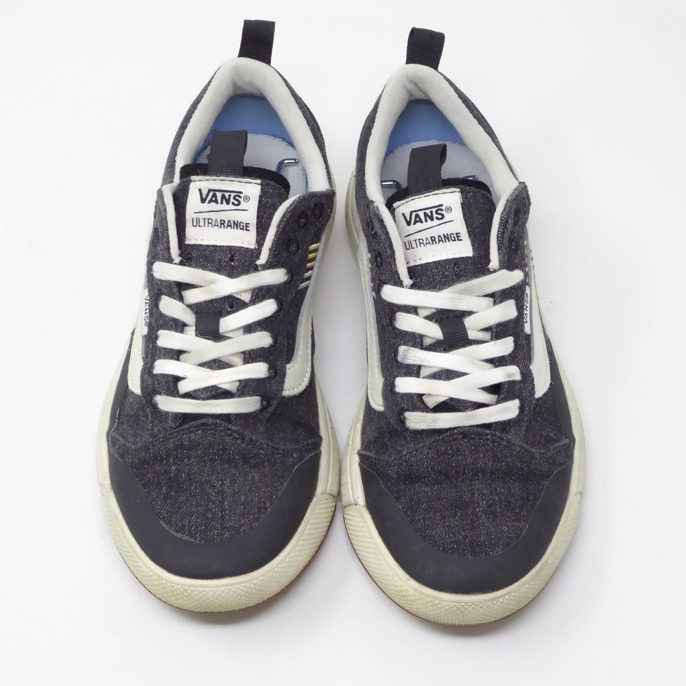 Vans Womens Ultrarange Exo SE Denim Rainbow Lace Up Sneakers Size 7.5 Blue - Picture 2 of 9